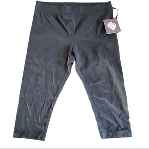 NWT Ava & Viv Black Flat Front Skinny Pants Size X/14W